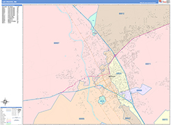 Las Cruces Wall Map Color Cast Style 2026